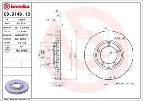 BREMBO 09914910 - DISCO DE FRENO