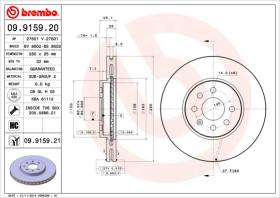 BREMBO 09915920 - DISCO DE FRENO