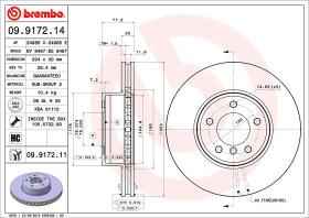 BREMBO 09917214 - DISCO DE FRENO