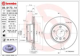 BREMBO 09917314 - DISCO DE FRENO