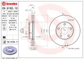 BREMBO 09918510 - DISCO DE FRENO