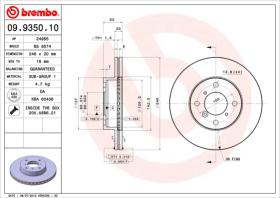 BREMBO 09935010 - DISCO DE FRENO