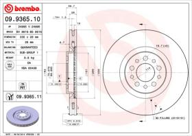 BREMBO 09936510 - DISCO DE FRENO