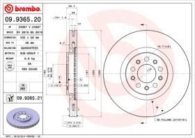 BREMBO 09936520 - DISCO DE FRENO