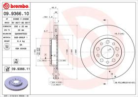 BREMBO 09936610 - DISCO DE FRENO