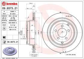 BREMBO 09937321 - DISCO DE FRENO