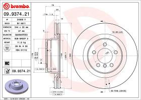 BREMBO 09937421 - DISCO DE FRENO