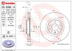 BREMBO 09939914 - DISCO DE FRENO