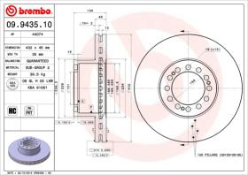 BREMBO 09943510 - DISCO MAN TGA SERIES(00->)F