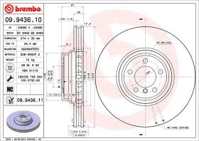 BREMBO 09943610 - DISCO FRENO