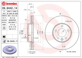 BREMBO 09944214 - DISCO DE FRENO