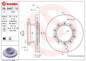 BREMBO 09946710 - DISCO MAN F2000(94-00)F/MAN TGA SER