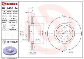 BREMBO 09946814 - DISCO DE FRENO