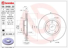 BREMBO 09946820 - DISCO DE FRENO