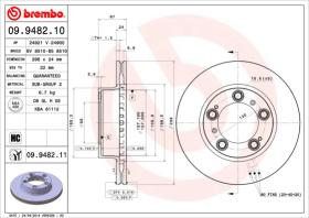 BREMBO 09948210 - DISCO DE FRENO