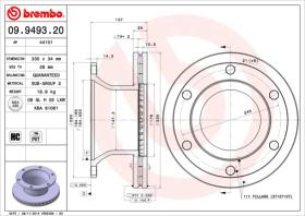 BREMBO 09949320 - DISCO RENAULT TRUCKS MIDLUM(II)(5.0