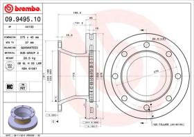 BREMBO 09949510 - DISCO RENAULT TRUCKS MIDLUM(II)(5.0