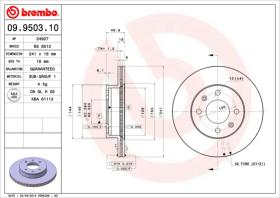 BREMBO 09950310 - DISCO DE FRENO