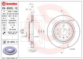 BREMBO 09950510 - DISCO DE FRENO