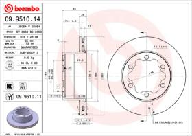 BREMBO 09951014 - DISCO DE FRENO