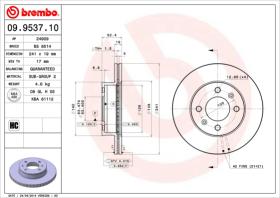 BREMBO 09953710 - DISCO DE FRENO