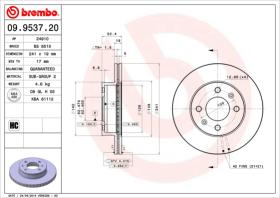 BREMBO 09953720 - DISCO DE FRENO