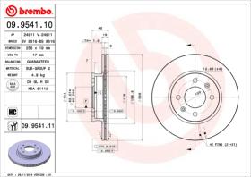 BREMBO 09954110 - DISCO DE FRENO