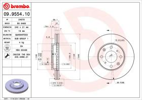 BREMBO 09955410 - DISCO DE FRENO