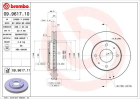 BREMBO 09961710 - DISCO DE FRENO