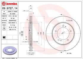 BREMBO 09972714 - DISCO DE FRENO