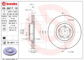 BREMBO 09981710 - DISCO DE FRENO