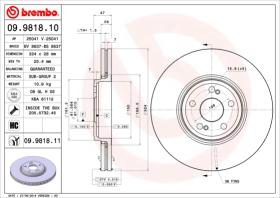 BREMBO 09981810 - DISCO DE FRENO