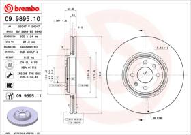 BREMBO 09989510 - DISCO DE FRENO