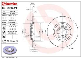 BREMBO 09990821 - DISCO DE FRENO