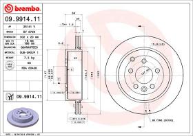 BREMBO 09991411 - DISCO DE FRENO