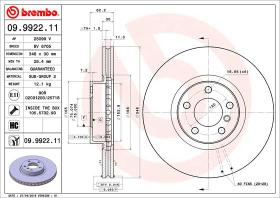 BREMBO 09992211 - DISCO DE FRENO