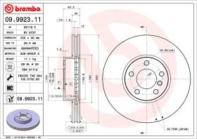 BREMBO 09992311 - DISCO DE FRENO