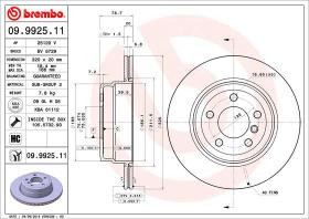 BREMBO 09992511 - DISCO DE FRENO