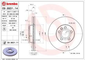 BREMBO 09993114 - DISCO DE FRENO