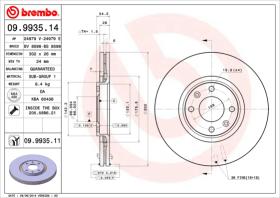 BREMBO 09993514 - DISCO DE FRENO