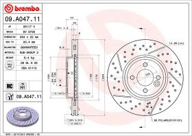 BREMBO 09A04711 - DISCO DE FRENO