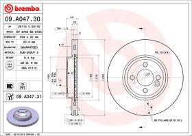 BREMBO 09A04730 - DISCO DE FRENO