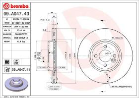 BREMBO 09A04740 - DISCO DE FRENO