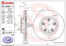 BREMBO 09A06311 - DISCO DE FRENO