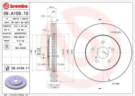 BREMBO 09A10910 - DISCO DE FRENO