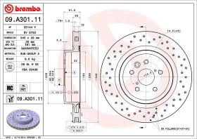 BREMBO 09A30111 - DISCO DE FRENO