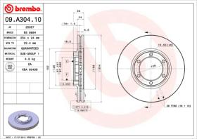 BREMBO 09A30410 - DISCO DE FRENO