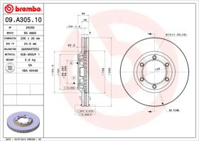 BREMBO 09A30510 - DISCO DE FRENO