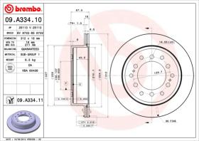 BREMBO 09A33410 - DISCO DE FRENO