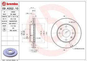 BREMBO 09A35210 - DISCO DE FRENO